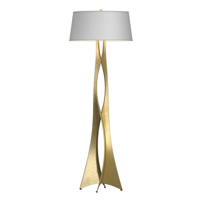 Hubbardton Forge 233070-SKT-86-SF2202 One Light Floor Lamp, Modern Brass