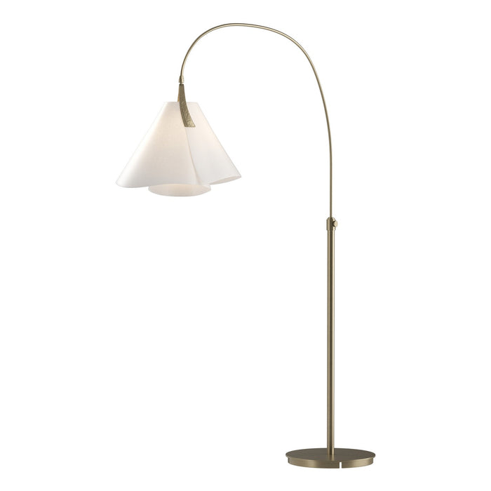 Hubbardton Forge 234505-SKT-84-SH1992 One Light Floor Lamp, Soft Gold