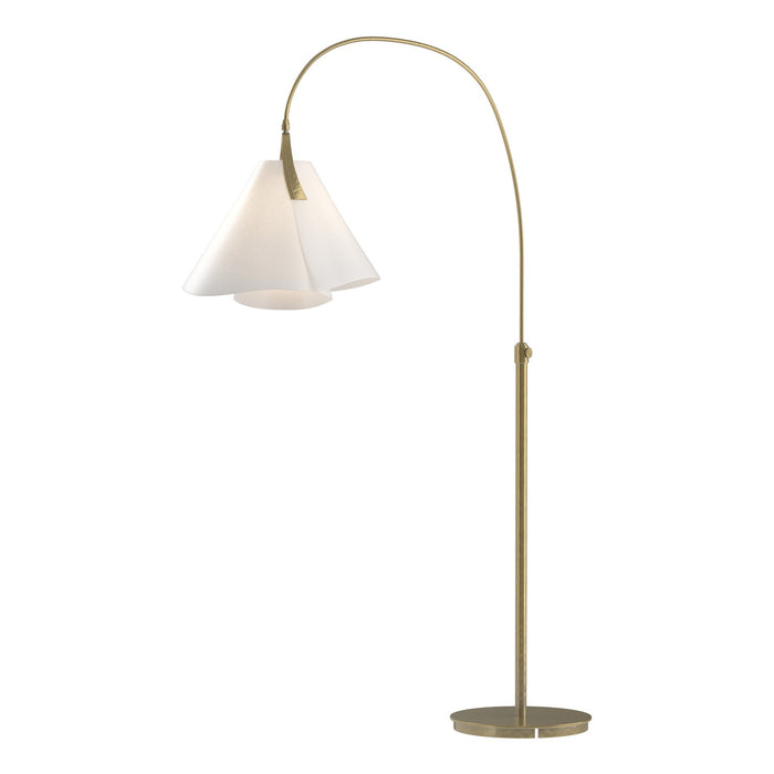 Hubbardton Forge 234505-SKT-86-SH1992 One Light Floor Lamp, Modern Brass