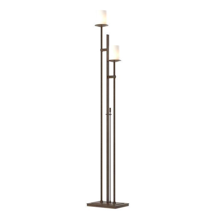 Hubbardton Forge 234903-SKT-05-GG0188 Two Light Floor Lamp, Bronze