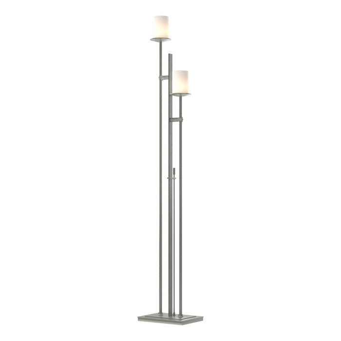 Hubbardton Forge 234903-SKT-82-GG0188 Two Light Floor Lamp, Vintage Platinum