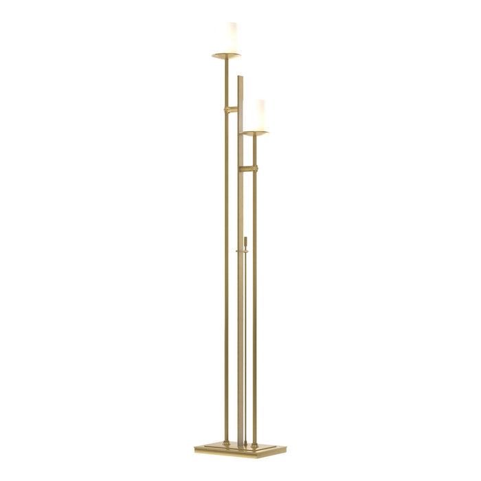 Hubbardton Forge 234903-SKT-86-GG0188 Two Light Floor Lamp, Modern Brass