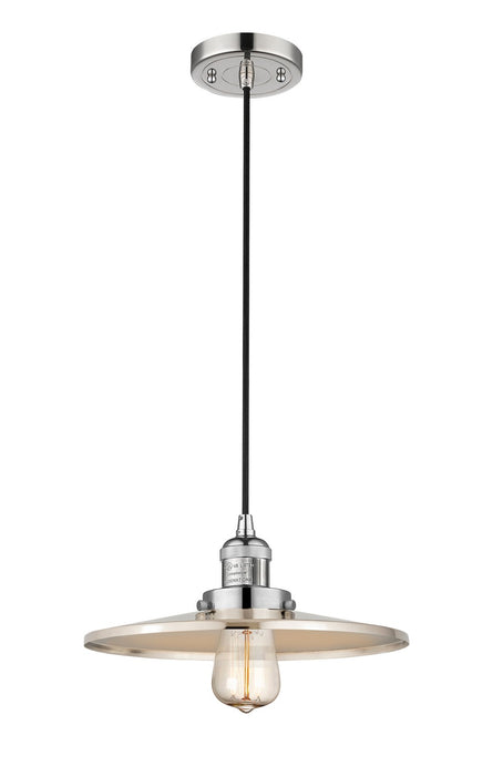 Innovations 201C-PN-MFR-PN-12 One Light Mini Pendant, Polished Nickel