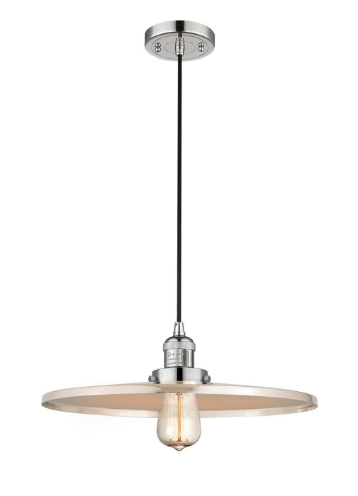 Innovations 201C-PN-MFR-PN-16 One Light Mini Pendant, Polished Nickel