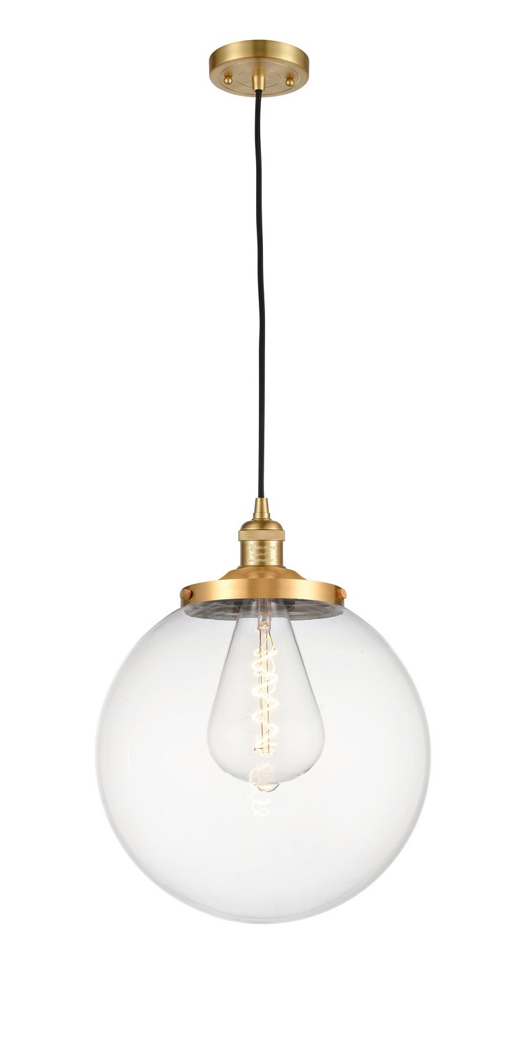 Innovations 201C-SG-G202-14 One Light Mini Pendant, Satin Gold
