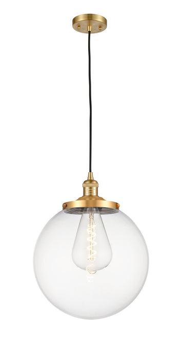 Innovations 201C-SG-G202-14 One Light Mini Pendant, Satin Gold