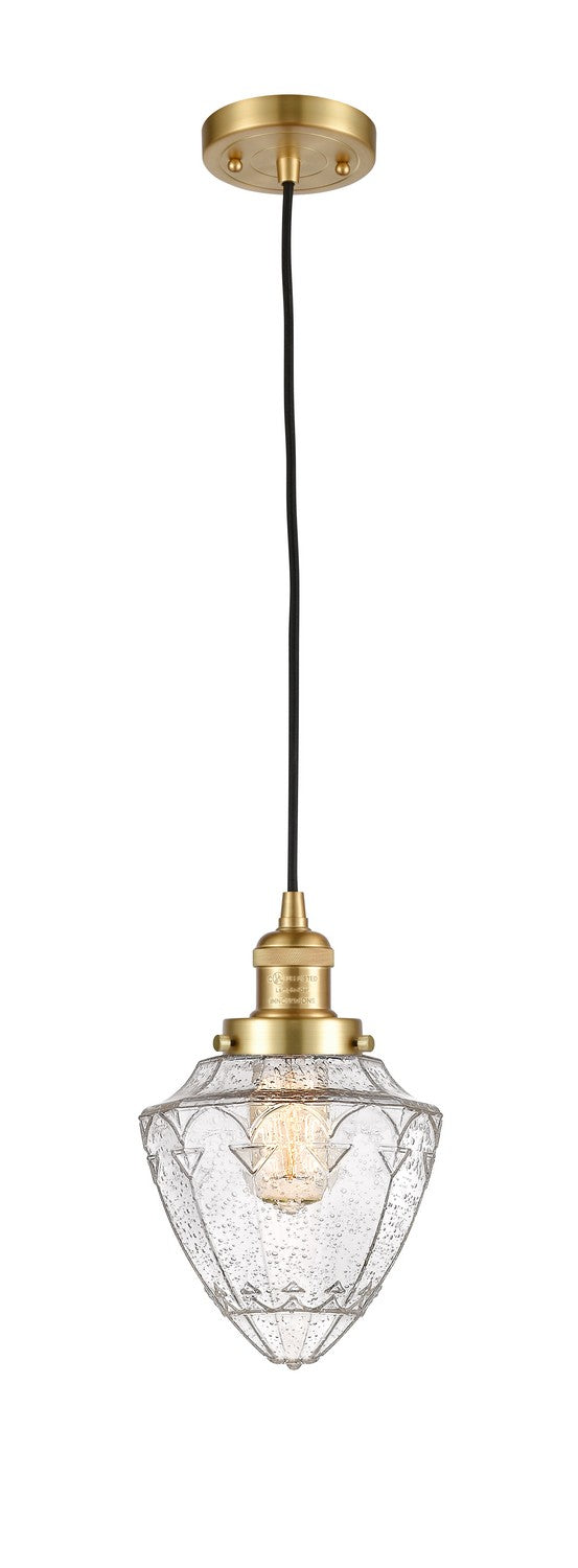 Innovations 201C-SG-G664-7-LED LED Mini Pendant, Satin Gold