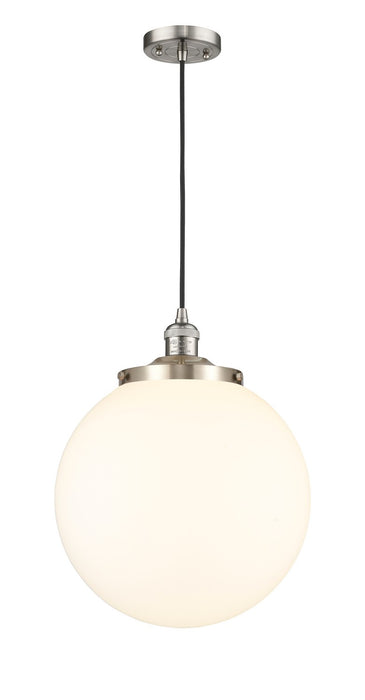 Innovations 201C-SN-G201-14 One Light Mini Pendant, Brushed Satin Nickel