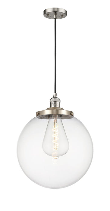 Innovations 201C-SN-G202-14 One Light Mini Pendant, Brushed Satin Nickel