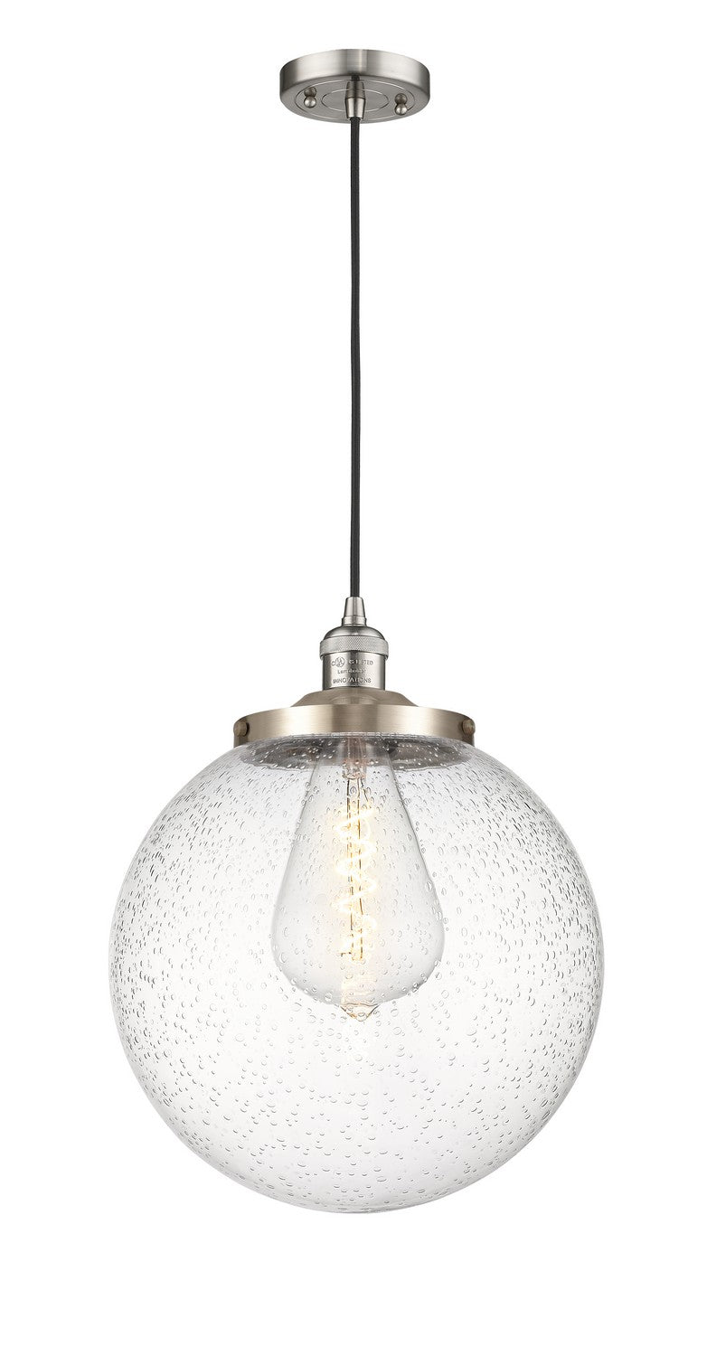 Innovations 201C-SN-G204-14 One Light Mini Pendant, Brushed Satin Nickel