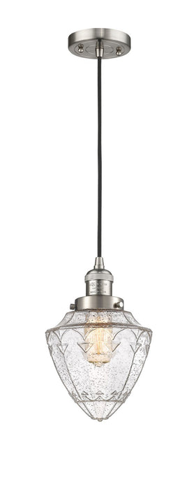 Innovations 201C-SN-G664-7 One Light Mini Pendant, Brushed Satin Nickel
