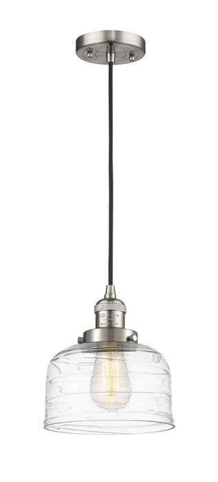 Innovations 201C-SN-G713 One Light Mini Pendant, Brushed Satin Nickel