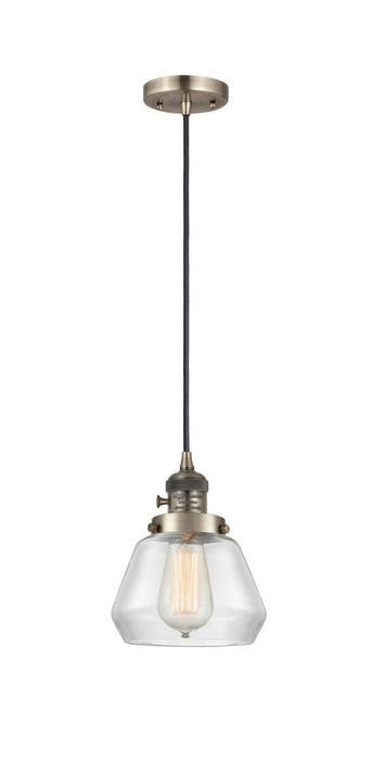 Innovations 201CSW-AB-G172 One Light Mini Pendant, Antique Brass