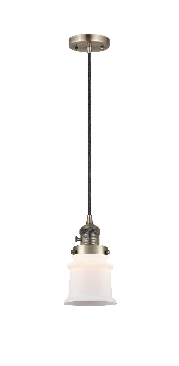 Innovations 201CSW-AB-G181S One Light Mini Pendant, Antique Brass