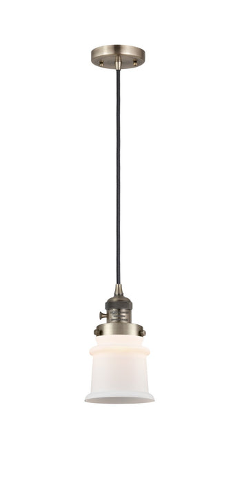 Innovations 201CSW-AB-G181S One Light Mini Pendant, Antique Brass
