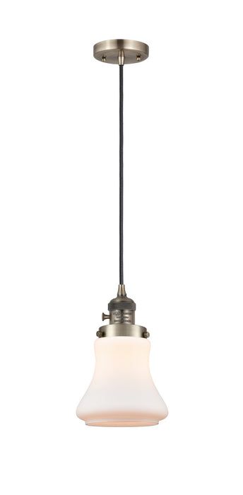 Innovations 201CSW-AB-G191 One Light Mini Pendant, Antique Brass