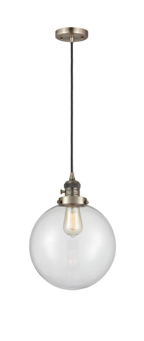 Innovations 201CSW-AB-G202-10 One Light Mini Pendant, Antique Brass