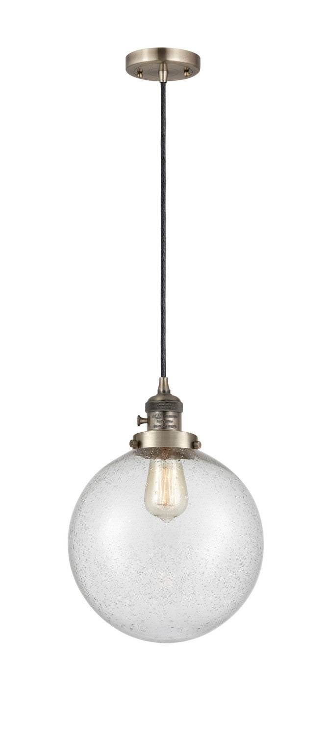 Innovations 201CSW-AB-G204-10 One Light Mini Pendant, Antique Brass