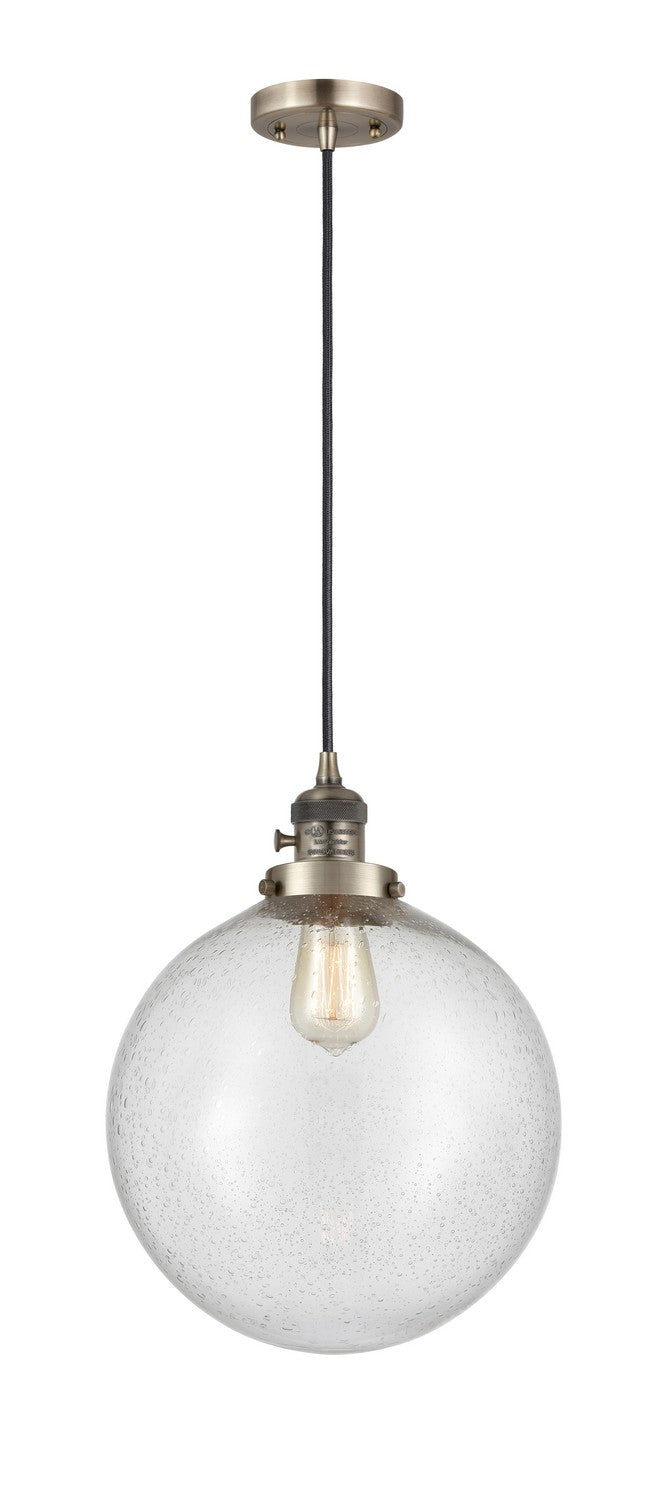 Innovations 201CSW-AB-G204-12 One Light Mini Pendant, Antique Brass