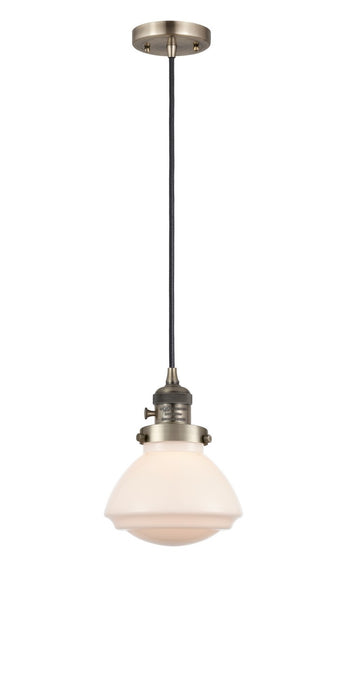 Innovations 201CSW-AB-G321 One Light Mini Pendant, Antique Brass