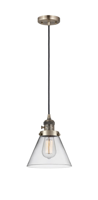 Innovations 201CSW-AB-G42 One Light Mini Pendant, Antique Brass