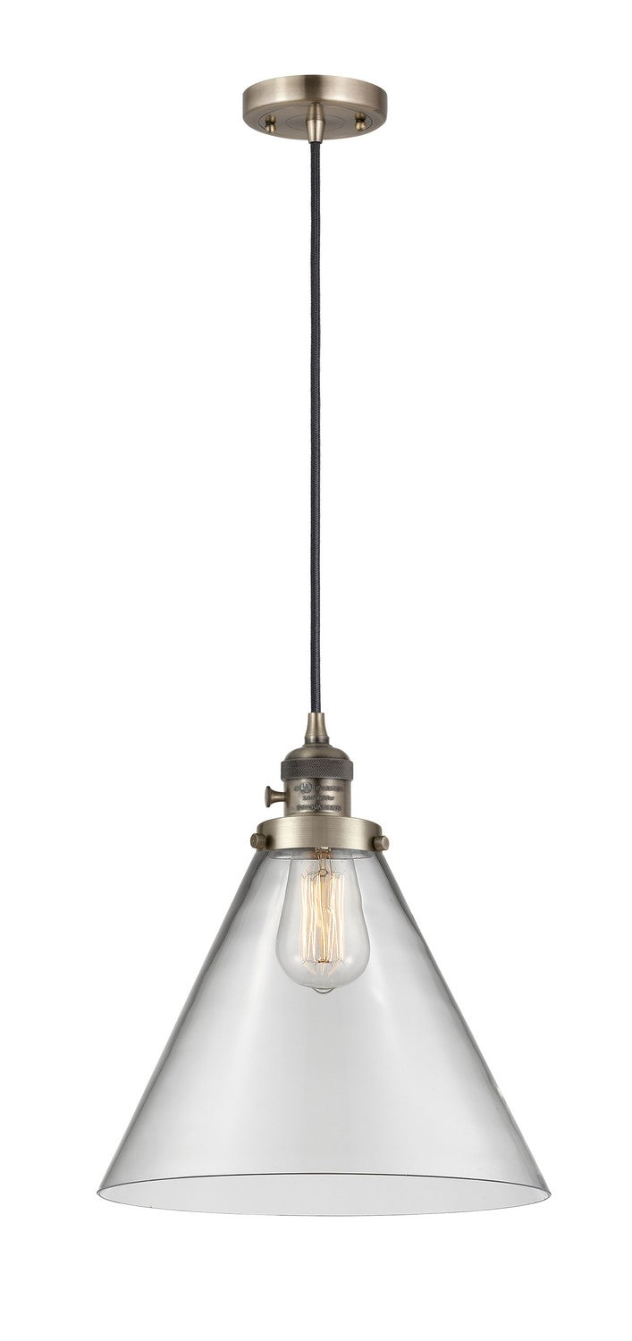 Innovations 201CSW-AB-G42-L One Light Mini Pendant, Antique Brass