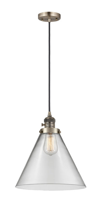 Innovations 201CSW-AB-G42-L One Light Mini Pendant, Antique Brass