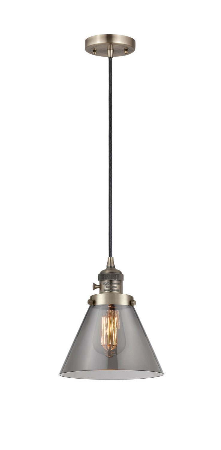 Innovations 201CSW-AB-G43 One Light Mini Pendant, Antique Brass