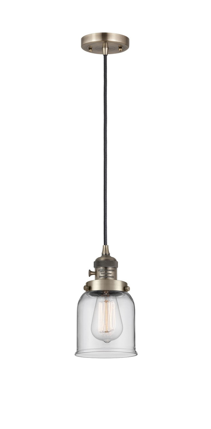 Innovations 201CSW-AB-G52 One Light Mini Pendant, Antique Brass