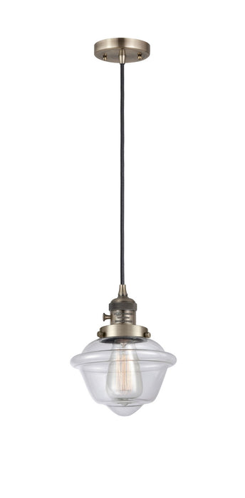 Innovations 201CSW-AB-G532 One Light Mini Pendant, Antique Brass