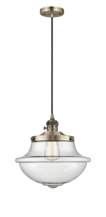 Innovations 201CSW-AB-G544 One Light Mini Pendant, Antique Brass