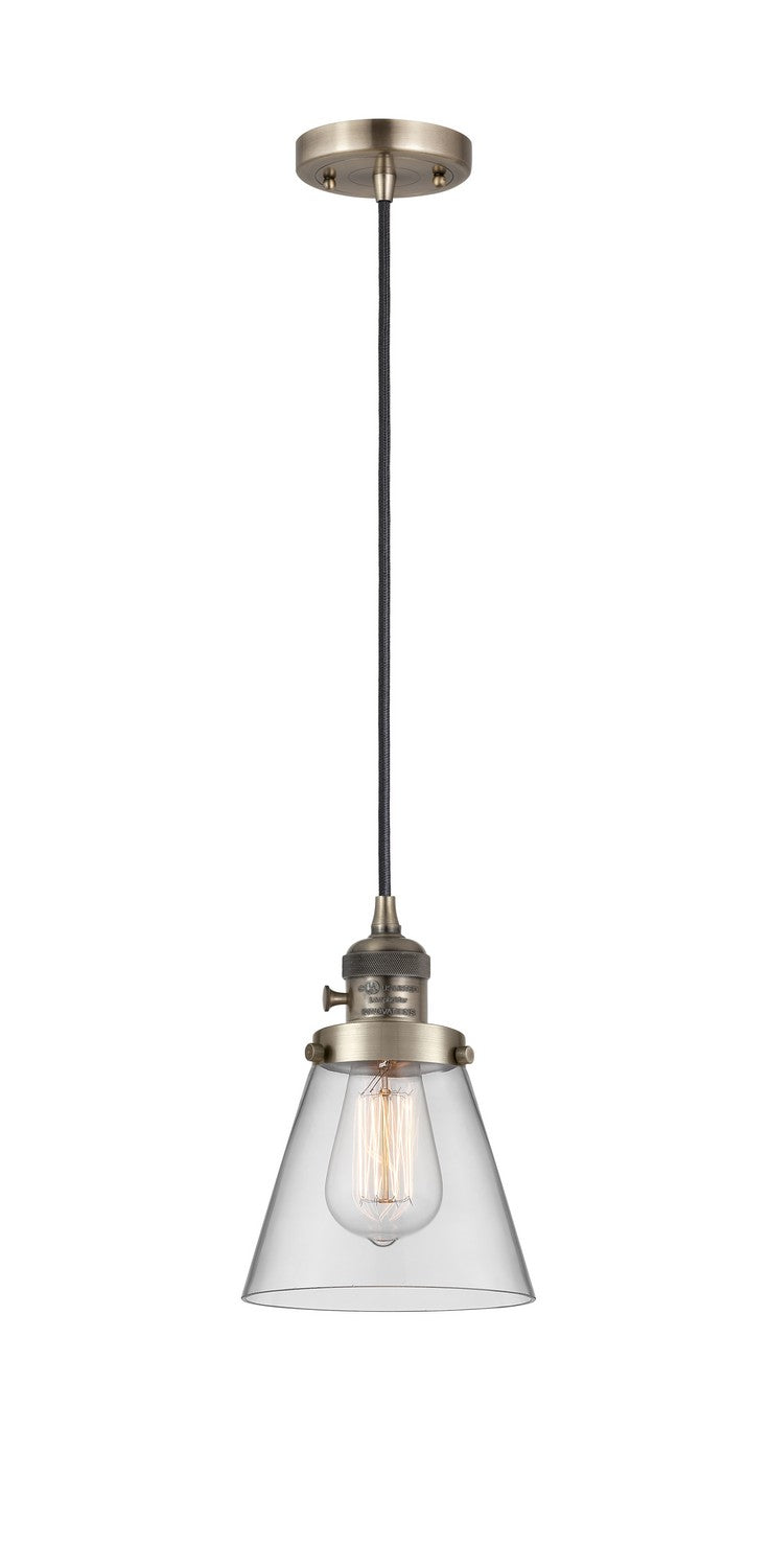 Innovations 201CSW-AB-G62 One Light Mini Pendant, Antique Brass