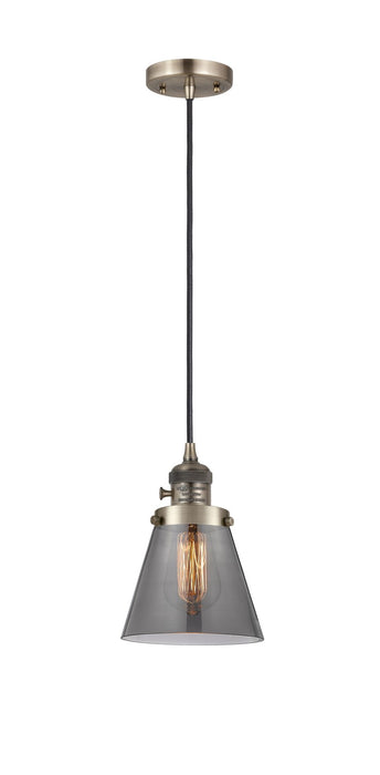 Innovations 201CSW-AB-G63 One Light Mini Pendant, Antique Brass
