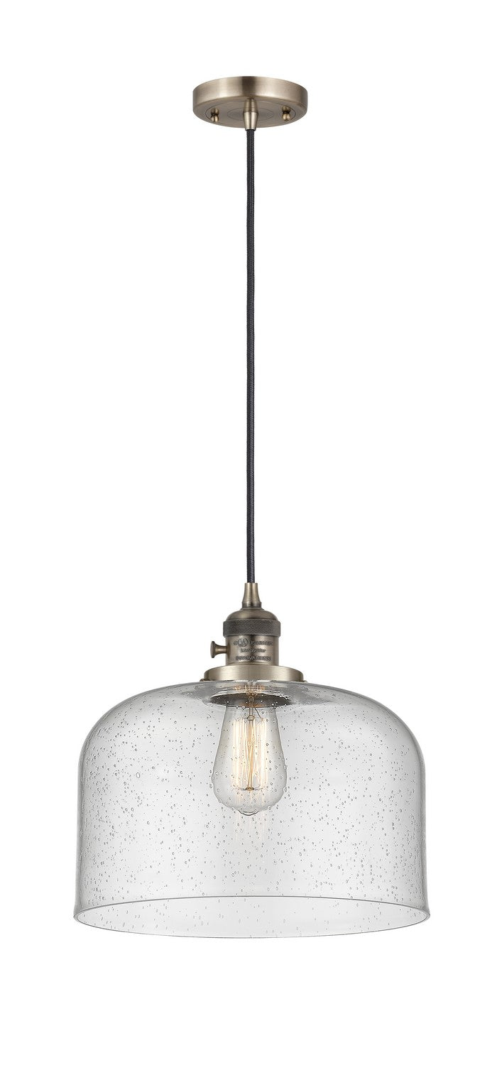 Innovations 201CSW-AB-G74-L One Light Mini Pendant, Antique Brass