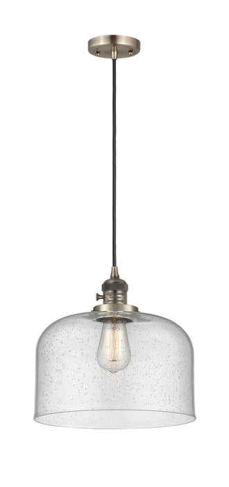 Innovations 201CSW-AB-G74-L One Light Mini Pendant, Antique Brass