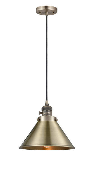 Innovations 201CSW-AB-M10-AB One Light Mini Pendant, Antique Brass