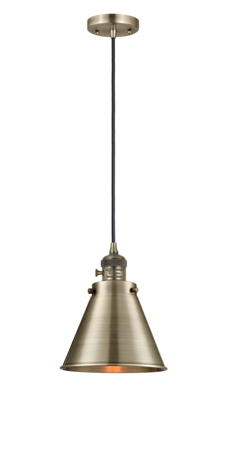 Innovations 201CSW-AB-M13-AB-LED LED Mini Pendant, Antique Brass