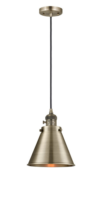 Innovations 201CSW-AB-M13-AB-LED LED Mini Pendant, Antique Brass