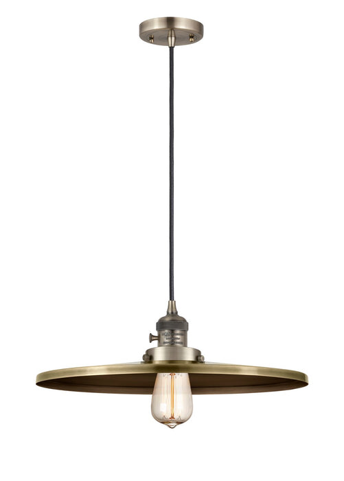 Innovations 201CSW-AB-MFR-AB-16 One Light Mini Pendant, Antique Brass
