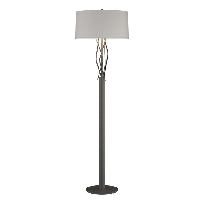 Hubbardton Forge 237660-SKT-20-SE1899 One Light Floor Lamp, Natural Iron