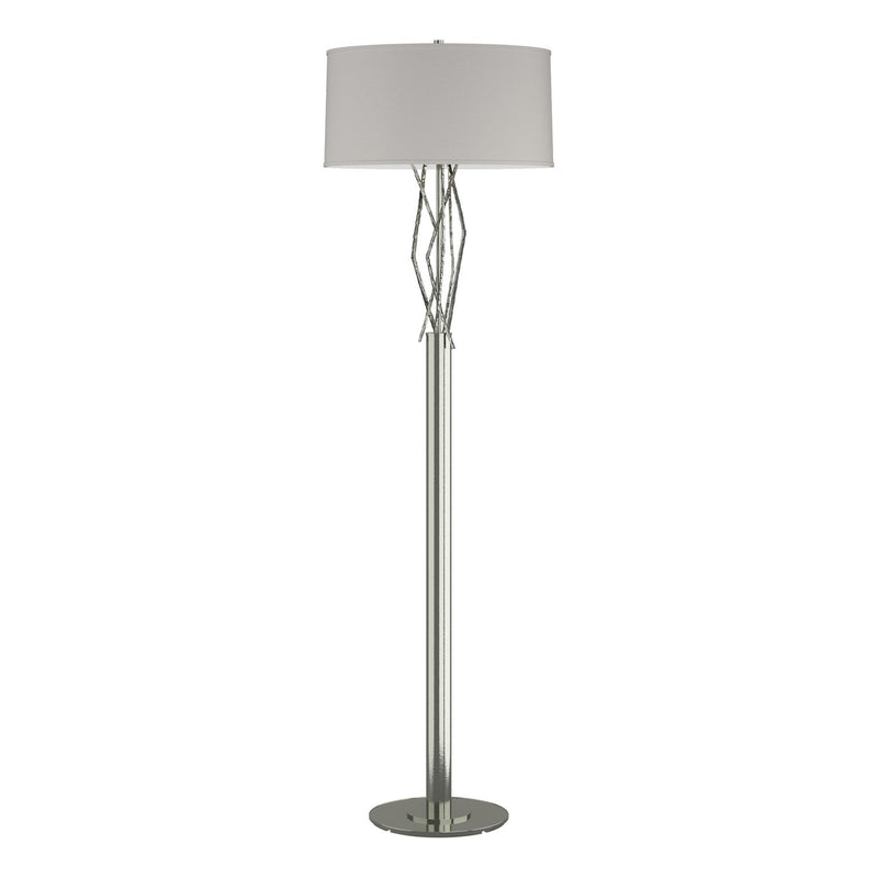 Hubbardton Forge 237660-SKT-85-SE1899 One Light Floor Lamp, Sterling