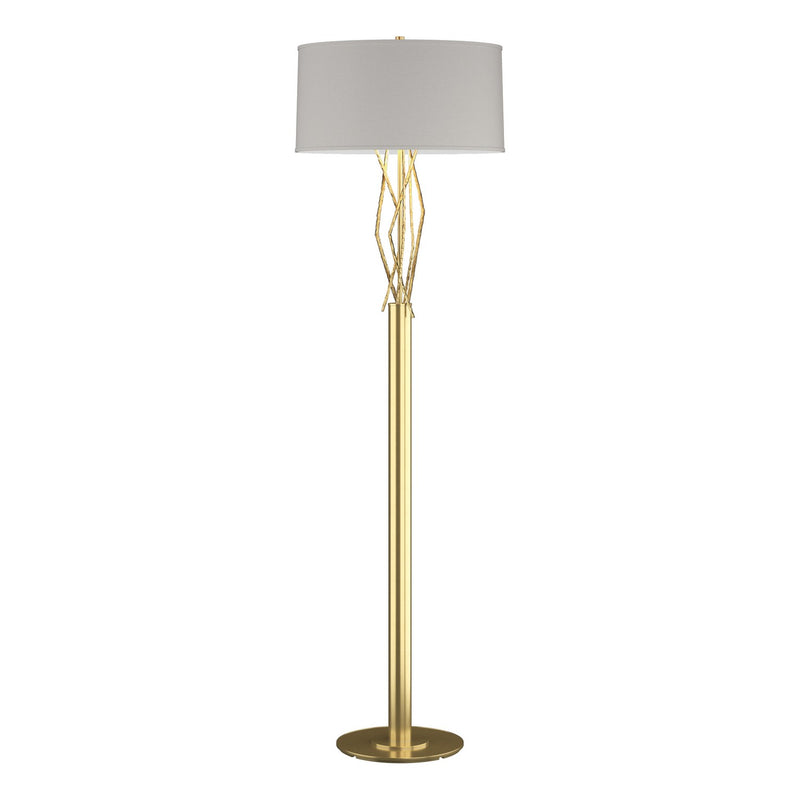 Hubbardton Forge 237660-SKT-86-SE1899 One Light Floor Lamp, Modern Brass