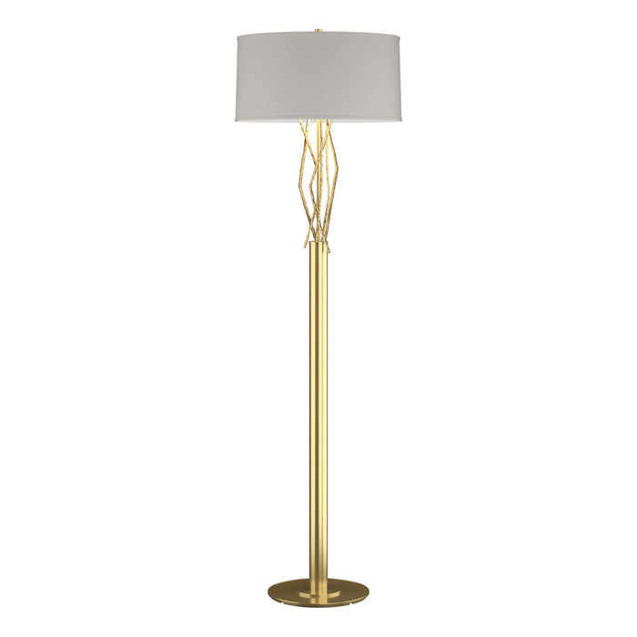Hubbardton Forge 237660-SKT-86-SE1899 One Light Floor Lamp, Modern Brass