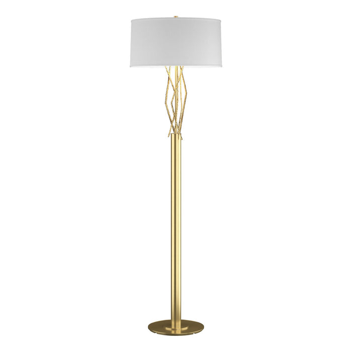 Hubbardton Forge 237660-SKT-86-SF1899 One Light Floor Lamp, Modern Brass