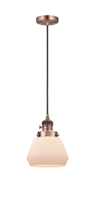 Innovations 201CSW-AC-G171 One Light Mini Pendant, Antique Copper