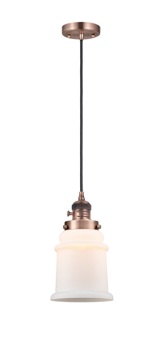 Innovations 201CSW-AC-G181 One Light Mini Pendant, Antique Copper