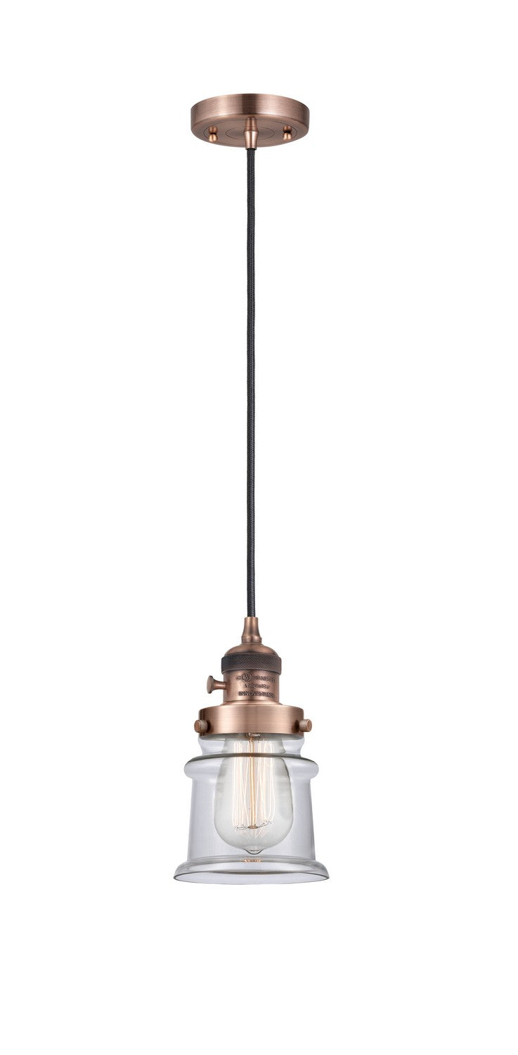 Innovations 201CSW-AC-G182S-LED LED Mini Pendant, Antique Copper