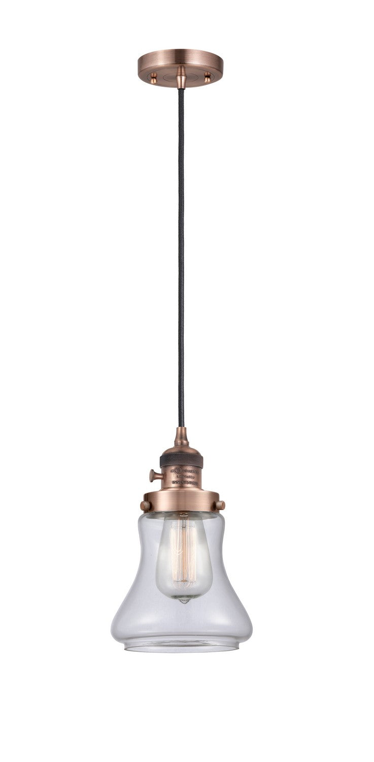 Innovations 201CSW-AC-G192 One Light Mini Pendant, Antique Copper