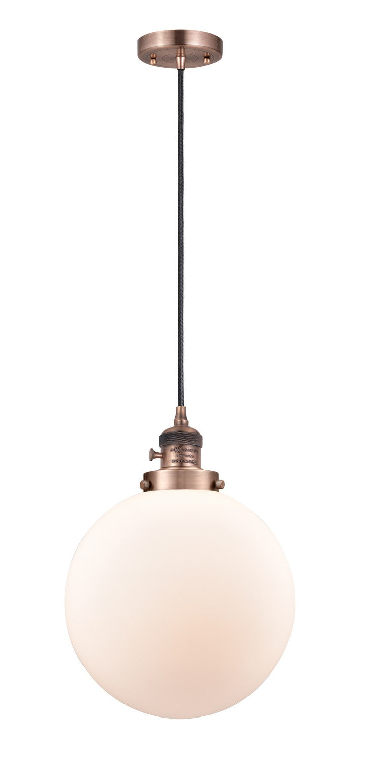 Innovations 201CSW-AC-G201-10-LED LED Mini Pendant, Antique Copper