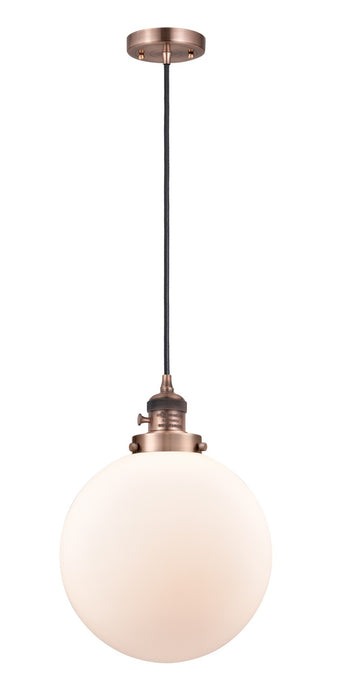 Innovations 201CSW-AC-G201-10-LED LED Mini Pendant, Antique Copper